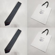 구* 23ss 인터로킹 G 사선로고 실크 넥타이