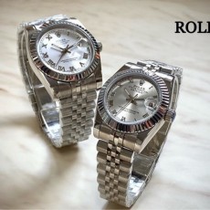 로** 최신상 데이저스트 로마 실버다이얼 쿼츠