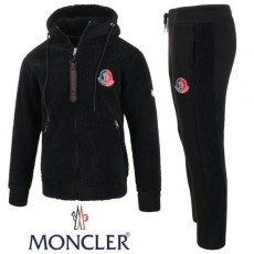 23FW 배색패치 양털 후드 집업 트레이닝세트 ☆기모 원단☆