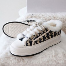 디* 여성 WALK'N'DIOR 워크 앤 디올 플랫폼 시어링 스니커즈 (여성)