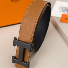 에*** 수입고급 H 벨트 버클 & 리버서블 가죽 스트랩 양면벨트