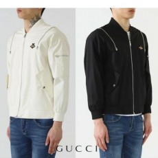 구* 꿀벌 자수 지퍼 숄더 블루종