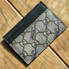 [39번] 구* GG수프림 타이거 프린트 카드지갑 브라운